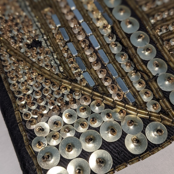 BCBGeneration black gold sequin clutch - Picture 5 of 5